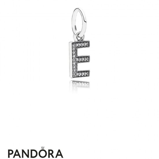Pandora Alphabet Symbols Charms Letter E Pendant Charm Clear Cz Jewelry