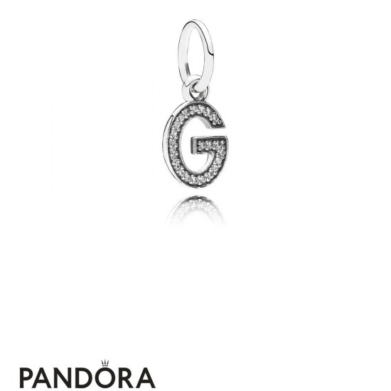 Pandora Alphabet Symbols Charms Letter G Pendant Charm Clear Cz Jewelry