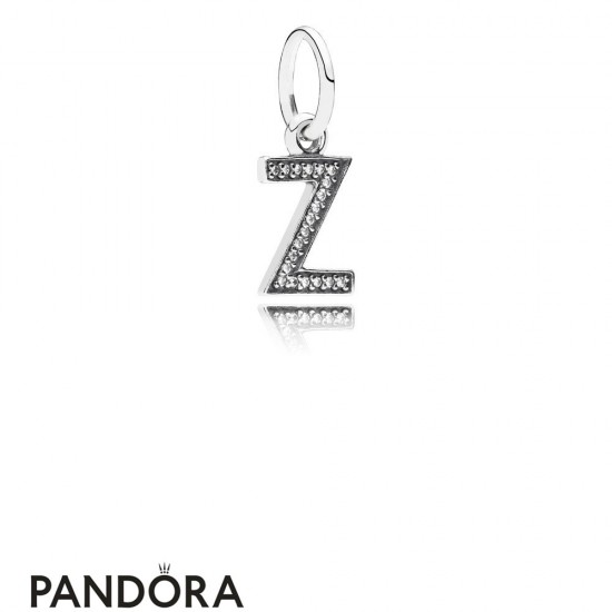Pandora Alphabet Symbols Charms Letter Z Pendant Charm Clear Cz Jewelry