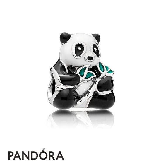 Pandora Animals Pets Charms Sweet Panda Charm Mixed Enamel Jewelry