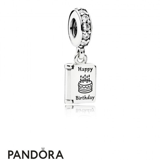Pandora Birthday Charms Birthday Wishes Pendant Charm Clear Cz Jewelry