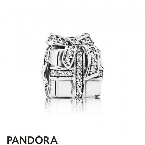 Pandora Birthday Charms Sparkling Surprise Charm Clear Cz Jewelry