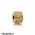 Pandora Clips Charms Golden Flower Clip 14K Gold Jewelry