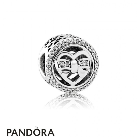 Pandora Family Charms Loving Ties Charm Clear Cz Jewelry