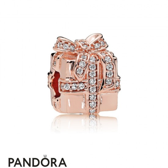 Pandora Holidays Charms Christmas Sparkling Surprise Pandora Rose Clear Cz Jewelry