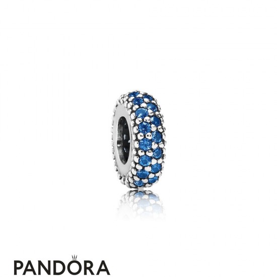 Pandora Inspirational Charms Inspiration Within Spacer Blue Crystal Jewelry