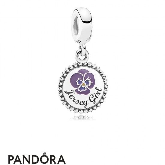 Women's Pandora Jersey Girl Dangle Charm Mixed Enamel Jewelry Jewelry