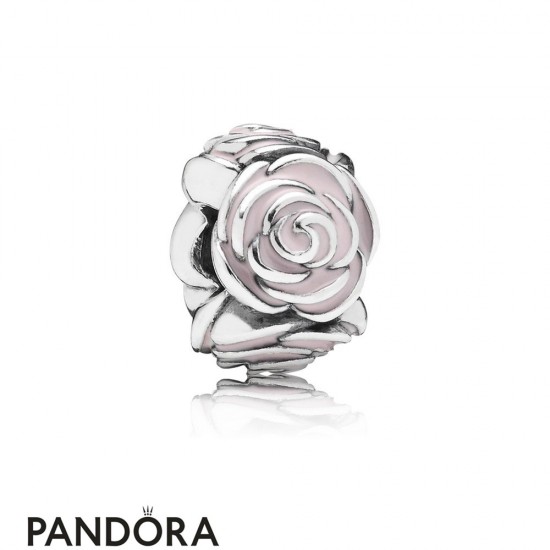 Pandora Nature Charms Pink Enamel Rose Garden Clip Jewelry