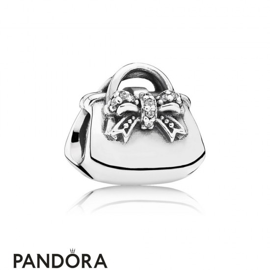 Pandora Passions Charms Chic Glamour Sparkling Handbag Charm Clear Cz Jewelry