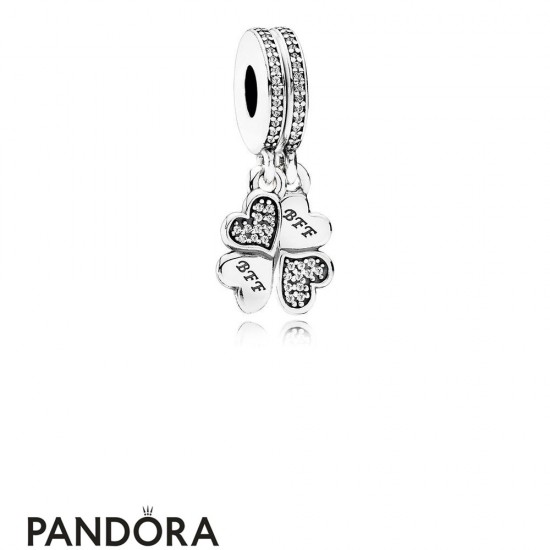 Pandora Pendant Charms Best Friends Forever Pendant Charm Clear Cz Jewelry