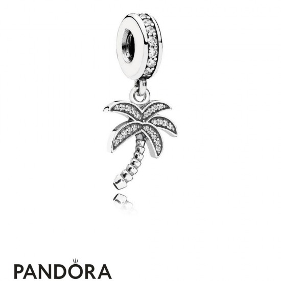 Pandora Pendant Charms Sparkling Palm Tree Pendant Charm Clear Cz Jewelry