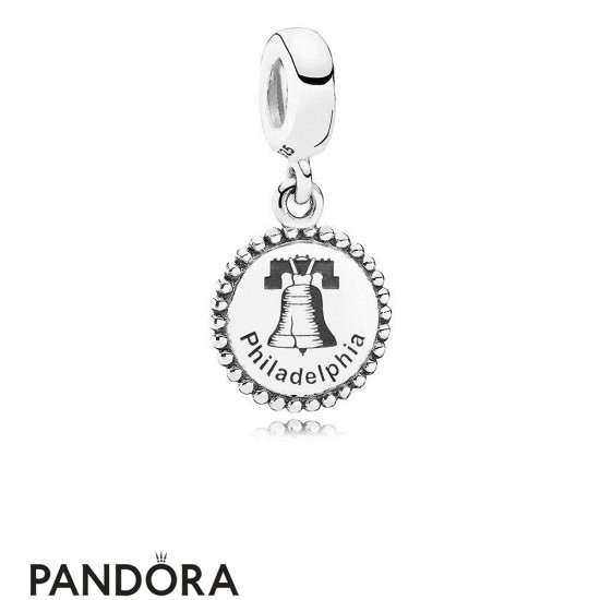 Pandora Philadelphia Dangle Charm Black Enamel Jewelry Jewelry