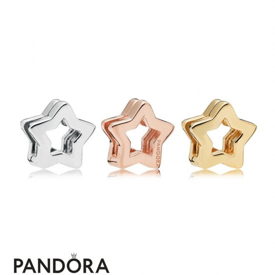 Pandora Reflexions Star Clip Charms Set Jewelry