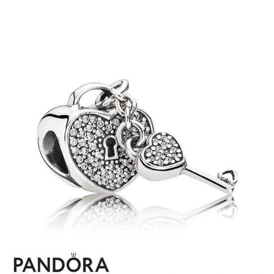 Pandora Symbols Of Love Charms Lock Of Love Charm Clear Cz Jewelry