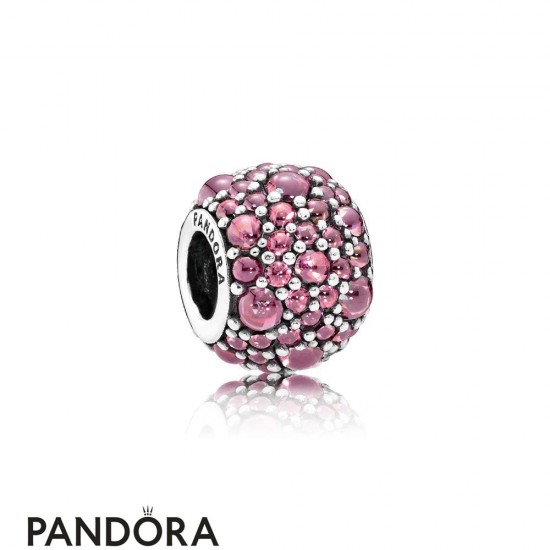 Pandora Touch Of Color Charms Shimmering Droplet Charm Honeysuckle Pink Cz Jewelry