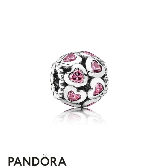 Pandora Valentine's Day Charms Love All Around Charm Fancy Pink Cz Jewelry