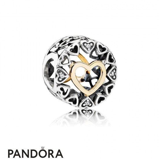 Pandora Valentine's Day Charms Loving Circle Charm Clear Cz Jewelry