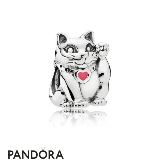 Women's Pandora Jewelry Waving Cat Charm Jewelry