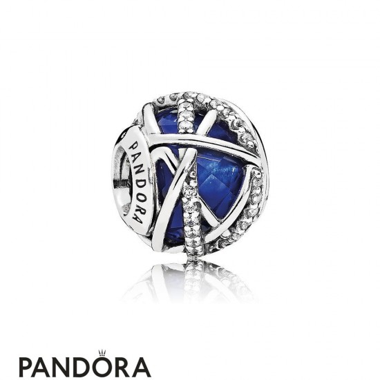 Pandora Zodiac Celestial Charms Galaxy Charm Royal Blue Crystal Clear Cz Jewelry
