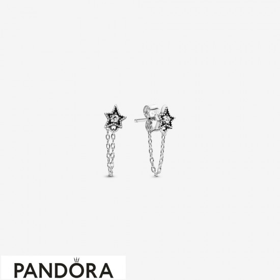 Women's Pandora Celestial Stars Stud Earrings Jewelry