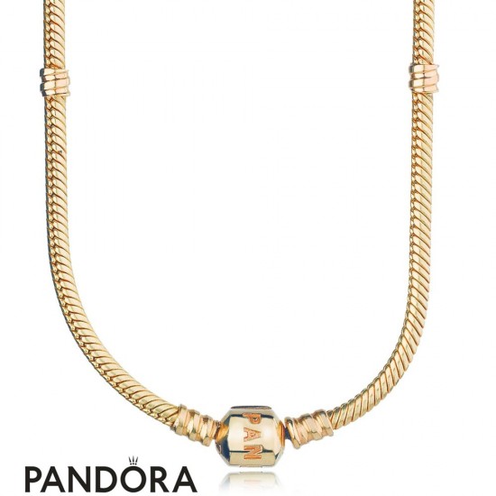 Pandora Collections 14K Gold Charm Necklace Jewelry