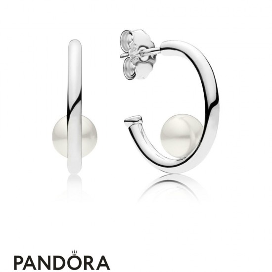 Women's Pandora Contemporary Pearl Earrings Jewelry