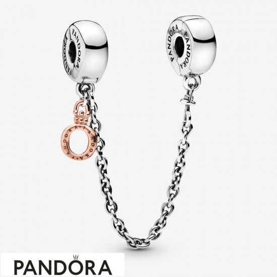 Women's Pandora Crown O Safety Chain Charm Jewelry