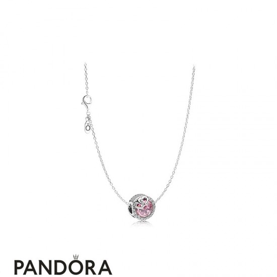 Women's Pandora Dazzling Love Bird Necklace Jewelry