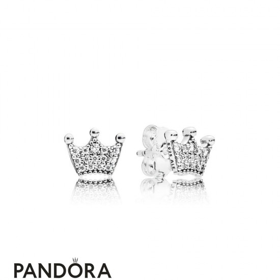 Women's Pandora Enchanted Crown Earring Studs Jewelry Jewelry