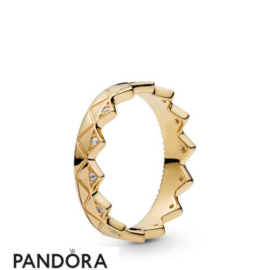 Women's Pandora Exotic Crown Ring Pandora Shine Jewelry