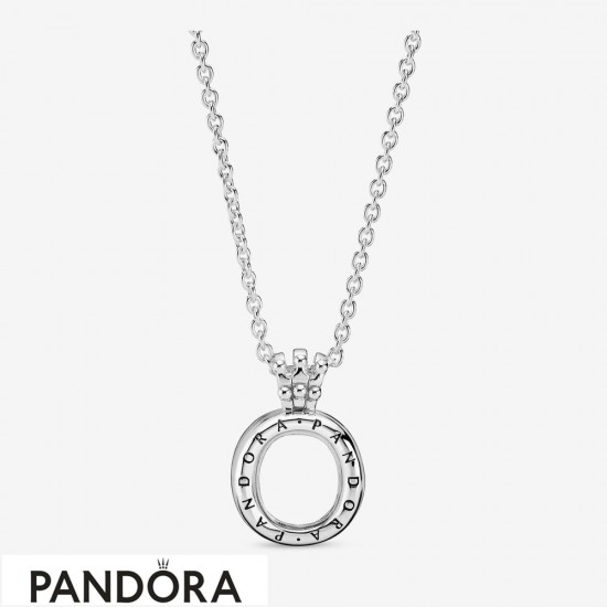 Pandora Floating Locket Crown O Necklace Jewelry
