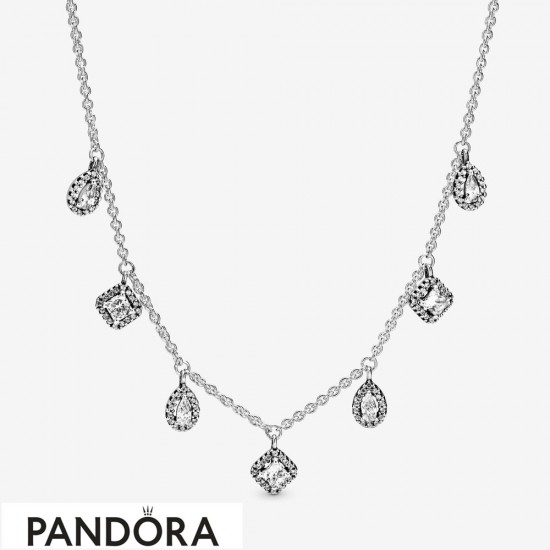 Women's Pandora Geometric Shapes Necklace Jewelry