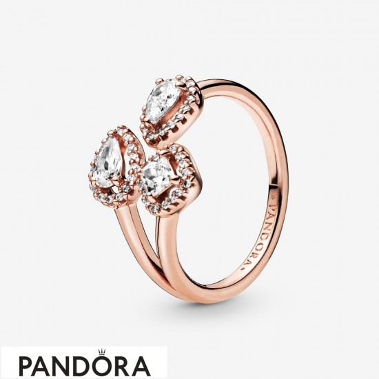 Women's Pandora Geometric Shapes Open Ring Jewelry