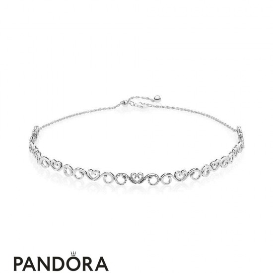 Women's Pandora Heart Swirls Choker Necklace Jewelry Jewelry