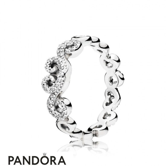 Women's Pandora Heart Swirls Ring Jewelry