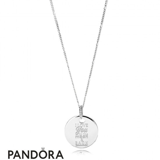 Women's Pandora I Love You To The Moon & Back Necklace Jewelry