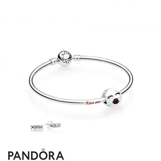Women's Pandora Kiss Me Bangle Gift Set Jewelry