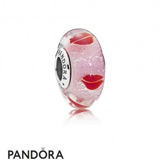 Women's Pandora Kisses All Around Charm Murano Glass Jewelry