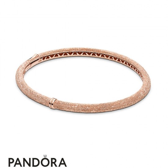 Women's Pandora Matte Brilliance Bangle Bracelet Pandora Rose Jewelry