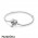 Women's Pandora Moments Silver Bracelet With Decorative Butterfly Clasp Jewelry