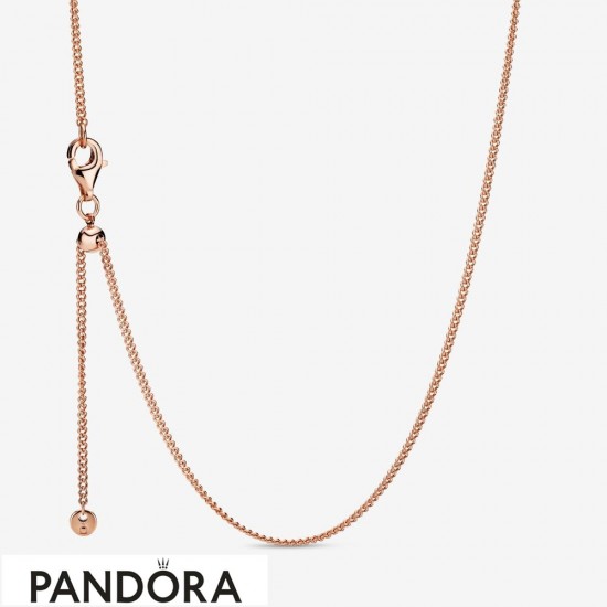 Pandora Rose Curb Chain Necklace Jewelry