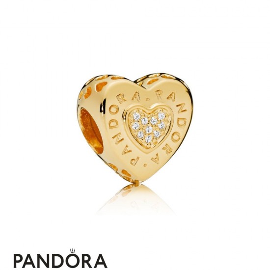 Pandora Shine Logo Heart Charm Jewelry