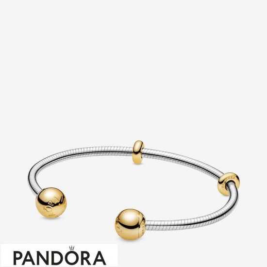 Pandora Shine Moments Snake Chain Style Open Bracelet Jewelry