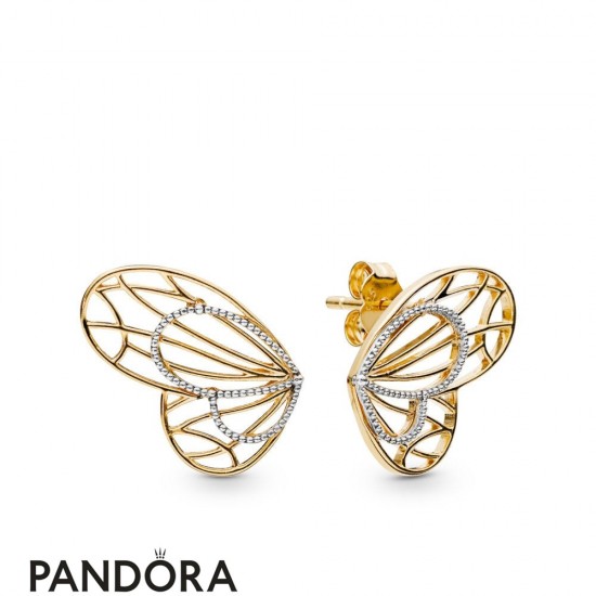 Pandora Shine Openwork Butterflies Earring Studs Jewelry