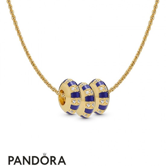 Pandora Shine Stones And Stripes Spacer Necklace Jewelry