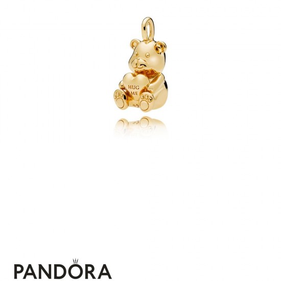 Pandora Shine Theodore Bear Necklace Pendant Jewelry