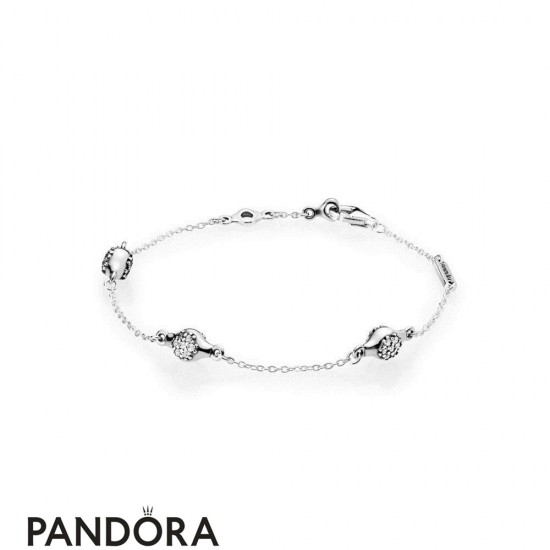 Women's Pandora Silver Modern Lovepods Bracelet Jewelry