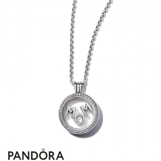 Women's Pandora Sparkling Mom Floating Locket Gift Set Jewelry