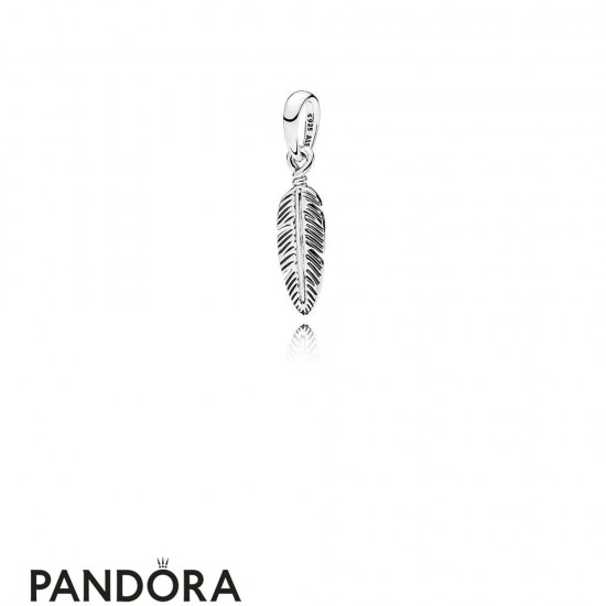 Women's Pandora Spiritual Feather Pendant Jewelry
