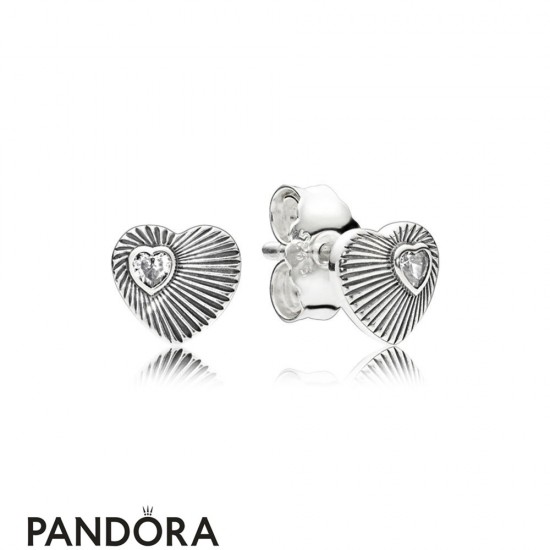 Women's Pandora Vintage Heart Fans Jewelry